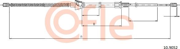 Cofle 10.9052 - Тросик, cтояночный тормоз parts5.com