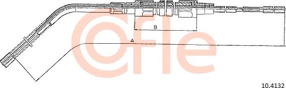 Cofle 10.4132 - Тросик, cтояночный тормоз parts5.com