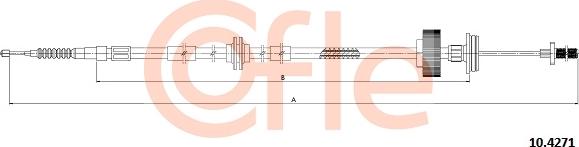 Cofle 10.4271 - Тросик, cтояночный тормоз parts5.com