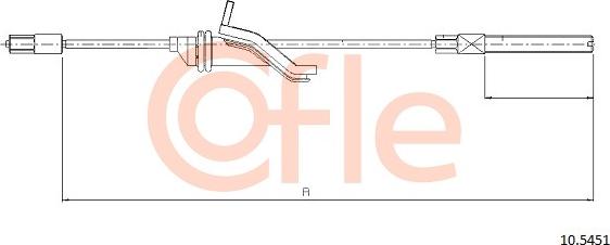 Cofle 10.5451 - Тросик, cтояночный тормоз parts5.com