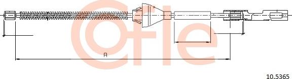 Cofle 92.10.5365 - Тросик, cтояночный тормоз parts5.com