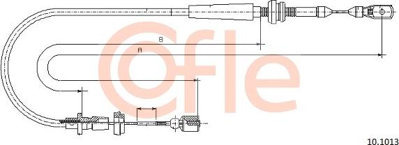 Cofle 10.1013 - Тросик газа parts5.com