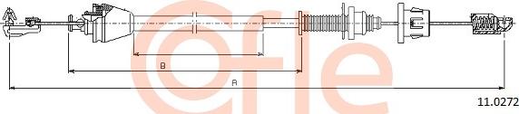 Cofle 11.0272 - Тросик газа parts5.com