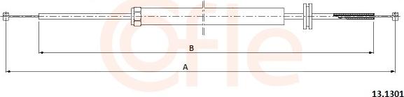 Cofle 92.13.1301 - Тросик замка капота parts5.com