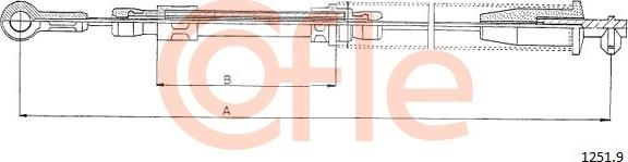 Cofle 1251.9 - Тросик, cтояночный тормоз parts5.com