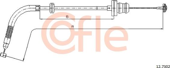 Cofle 12.7302 - Тросик газа parts5.com