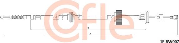 Cofle 92.1E.BW007 - Тросик, cтояночный тормоз parts5.com