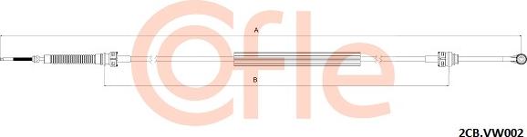 Cofle 92.2CB.VK002 - Трос, ступенчатая коробка передач parts5.com