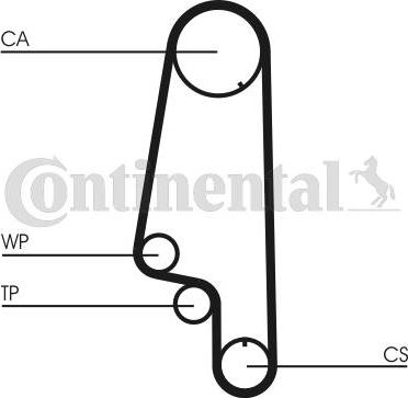 Continental CTAM CT846WP3 - Водяной насос + комплект зубчатого ремня parts5.com