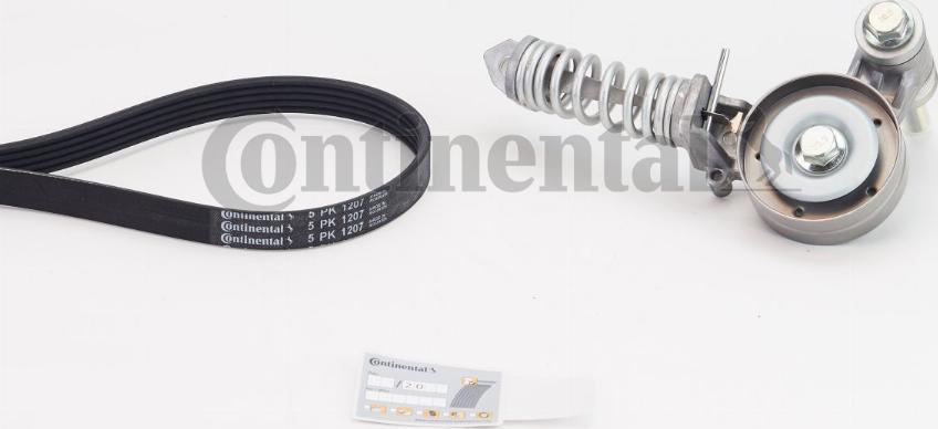 Continental CTAM 5PK1207K1 - V-Ribbed Belt Set parts5.com