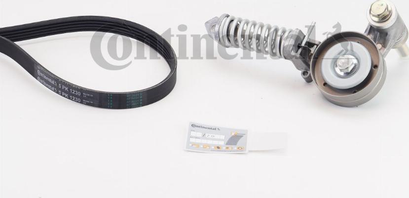 Continental CTAM 5 PK 1230 K1 - Поликлиновый ременный комплект parts5.com