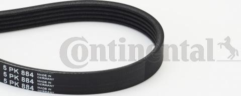 Continental CTAM 5PK884 - V-Ribbed Belt parts5.com