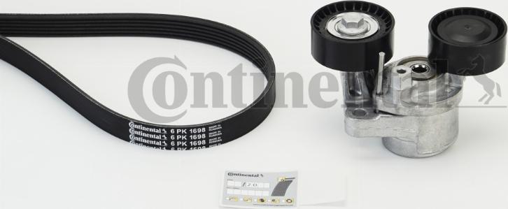 Continental CTAM 6 PK 1698 K1 - Поликлиновый ременный комплект parts5.com