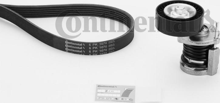 Continental CTAM 6 PK 1070 K1 - Поликлиновый ременный комплект parts5.com