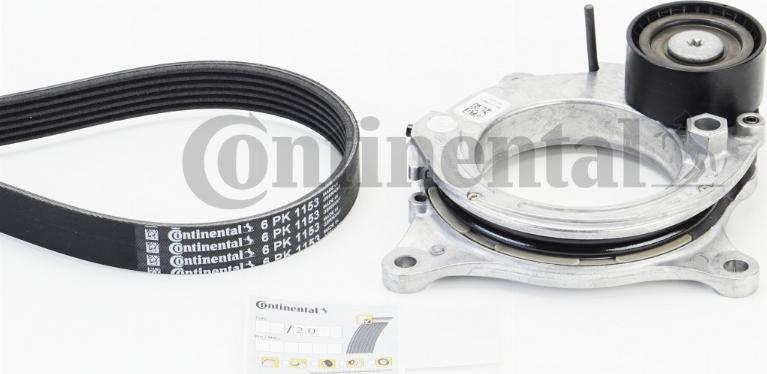 Continental CTAM 6 PK 1153 K3 - Поликлиновый ременный комплект parts5.com