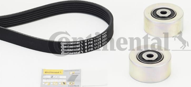 Continental CTAM 6PK1125K1 - V-Ribbed Belt Set parts5.com