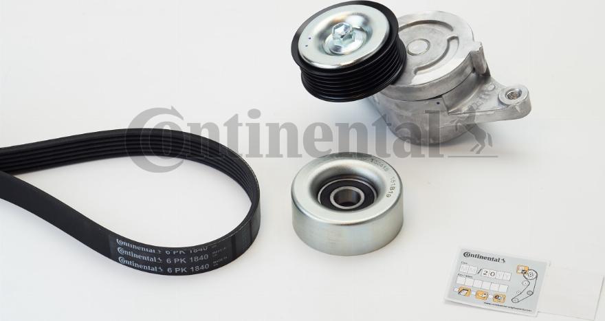 Continental CTAM 6PK1840K1 - V-Ribbed Belt Set parts5.com