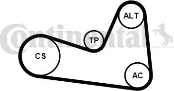 Continental CTAM 6PK1200K1 - Поликлиновый ременный комплект parts5.com