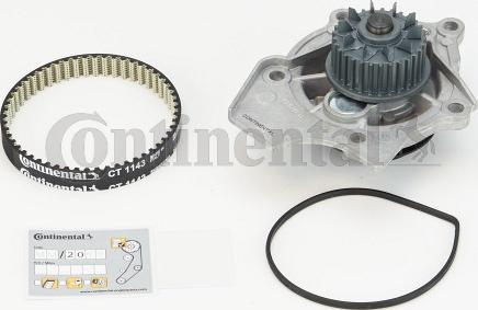 Continental CTAM CT 1143 WP1 - Водяной насос + комплект зубчатого ремня parts5.com