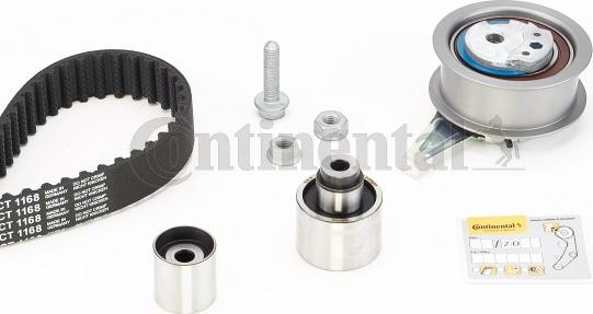 Continental CTAM CT 1168 K1 - Комплект ремня ГРМ parts5.com