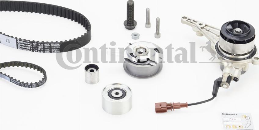 Continental CTAM CT1229WP2 PRO - Водяной насос + комплект зубчатого ремня parts5.com