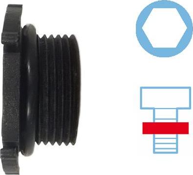 Corteco 49362592 - Резьбовая пробка, масляный поддон parts5.com