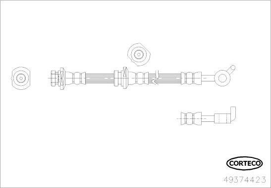 Corteco 49374423 - Тормозной шланг parts5.com