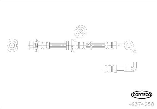 Corteco 49374258 - Тормозной шланг parts5.com