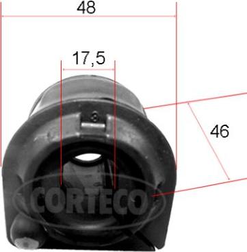 Corteco 49371888 - Втулка, стабилизатор parts5.com