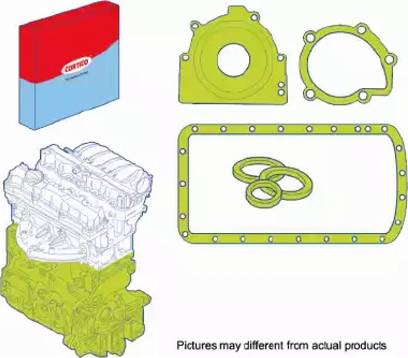 Corteco 428401P - Комплект прокладок, блок-картер двигателя parts5.com