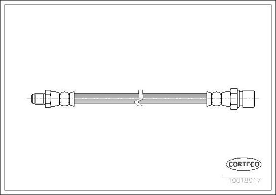 Corteco 19018917 - Тормозной шланг parts5.com