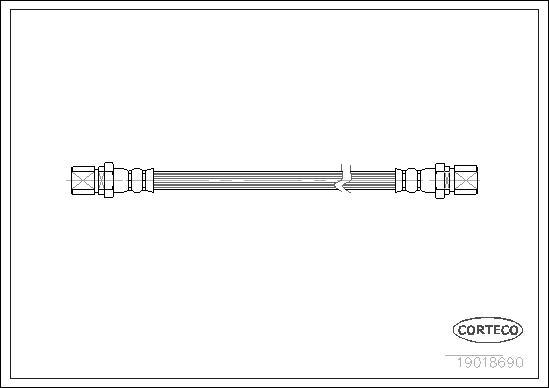 Corteco 19018690 - Тормозной шланг parts5.com