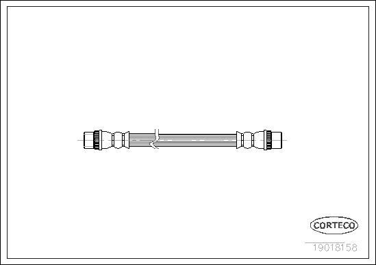 Corteco 19018158 - Тормозной шланг parts5.com