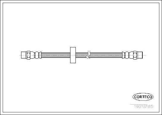 Corteco 19018185 - Тормозной шланг parts5.com