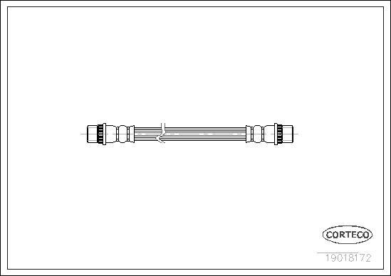 Corteco 19018172 - Тормозной шланг parts5.com