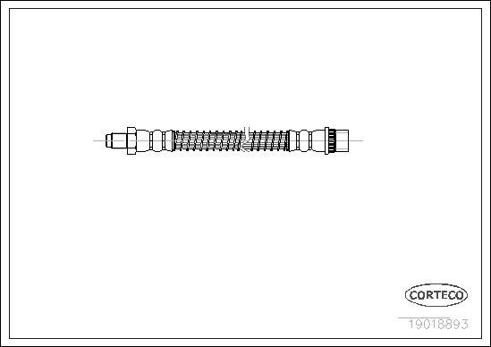 Corteco 19018893 - Тормозной шланг parts5.com