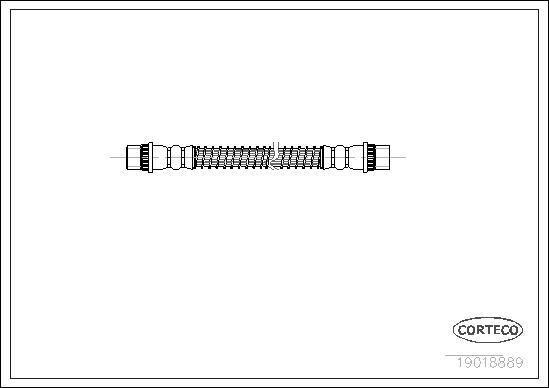 Corteco 19018889 - Тормозной шланг parts5.com