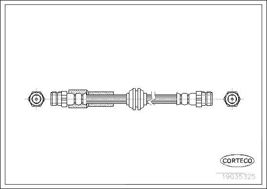 Corteco 19035325 - Тормозной шланг parts5.com