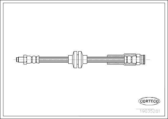 Corteco 19035281 - Тормозной шланг parts5.com