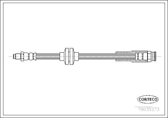 Corteco 19035273 - Тормозной шланг parts5.com