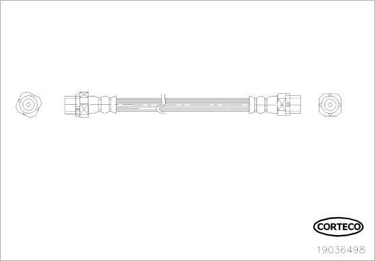 Corteco 19036498 - Тормозной шланг parts5.com