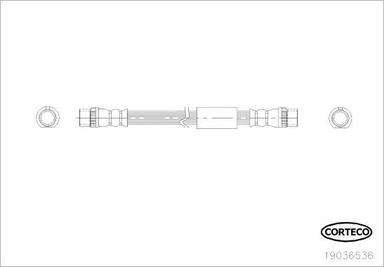 Corteco 19036536 - Тормозной шланг parts5.com