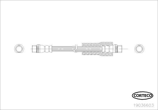 Corteco 19036603 - Тормозной шланг parts5.com