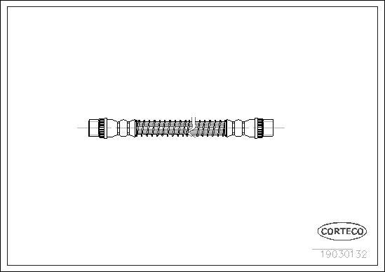 Corteco 19030132 - Тормозной шланг parts5.com