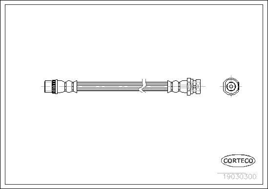 Corteco 19030300 - Brake Hose parts5.com