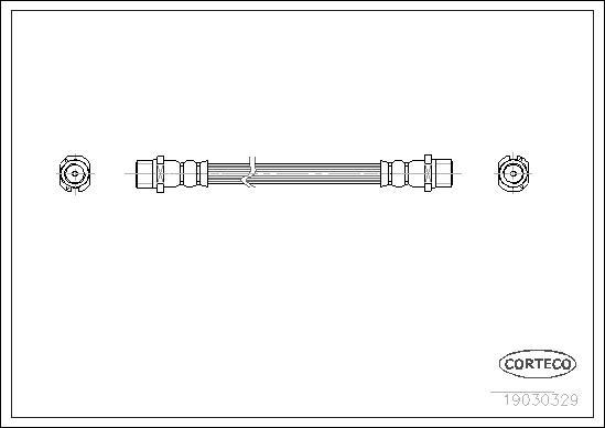 Corteco 19030329 - Тормозной шланг parts5.com