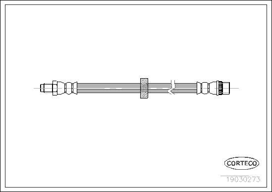 Corteco 19030273 - Тормозной шланг parts5.com