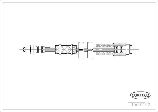 Corteco 19031192 - Тормозной шланг parts5.com