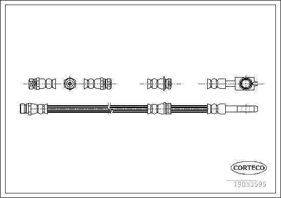 Corteco 19033595 - Тормозной шланг parts5.com