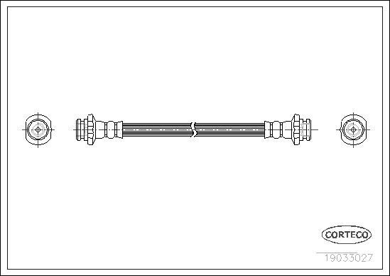 Corteco 19033027 - Тормозной шланг parts5.com